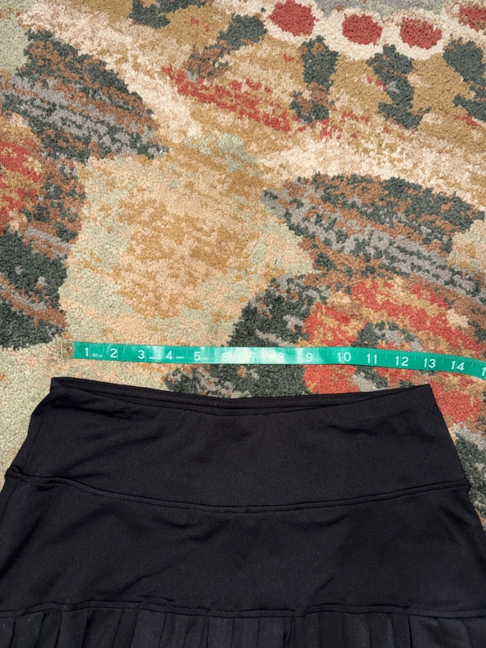 Women's Pleated Athletic Skirts - Black & Blue - Picture 4 of 7